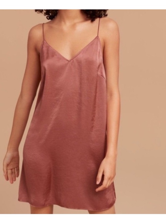 Wilfred Other - Wilfred Satin Slip Chemise in Dusty Mauve